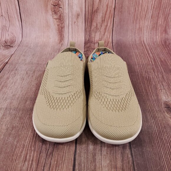 Revitalign Womens Size 7.5 B Stella Knit Slip On Slides Mules Shoes Sesame - Picture 4 of 15